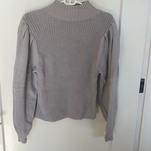 Puff sleeve fall sweater